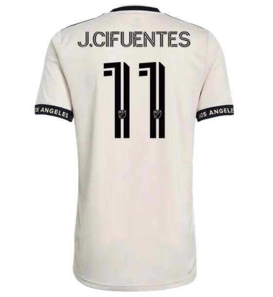 2021/22 LAFC Away Kit Soccer Jersey JOSE CIFUENTES #11